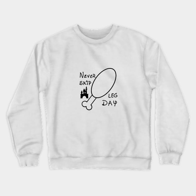 Never Skip Turkey Leg Day Crewneck Sweatshirt by Limestand